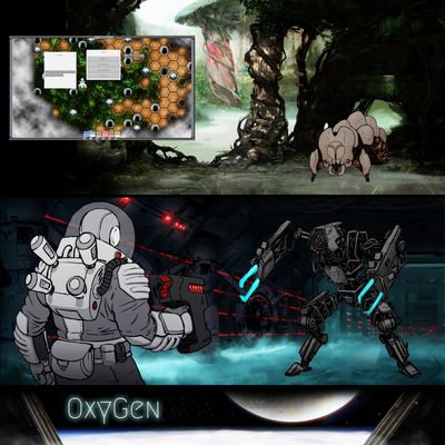 Projektcover von dem Strategie Survival Game Oxygen