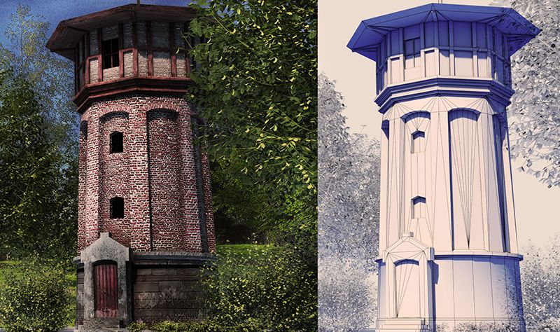 3D Modell eines Turms von Arina Danilovich