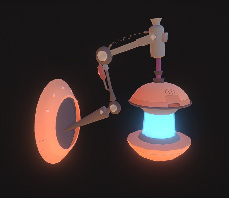 3D Modell von einer Sci-Fi Lampe von Kai de Luca