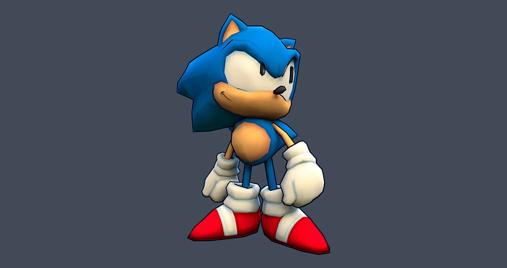 3D Modell von Sonic the Hedgehog von Paulina Koller