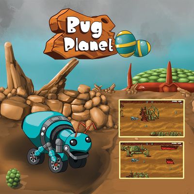 Projektcover von dem Sidescroller Bug Planet