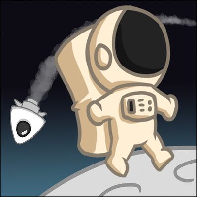Projektcover von dem space-themed Game Mr. Pongity