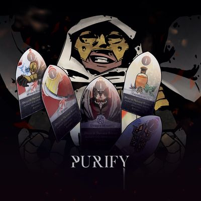 Projektcover von dem Deckbuilding Game Purify