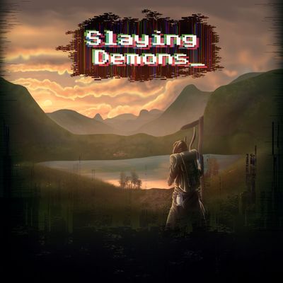Projektcover von dem Text Adventure Slaying Demons