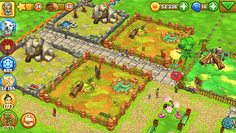 Zoo 2: Animal Park Mädchen und Monster aus dem Spiel Sea of Solitude