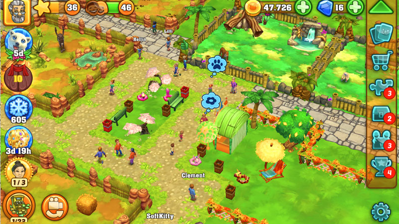 Zoo 2: Animal Park Mädchen sitzt auf Boje in dem Spiel Sea of Solitude