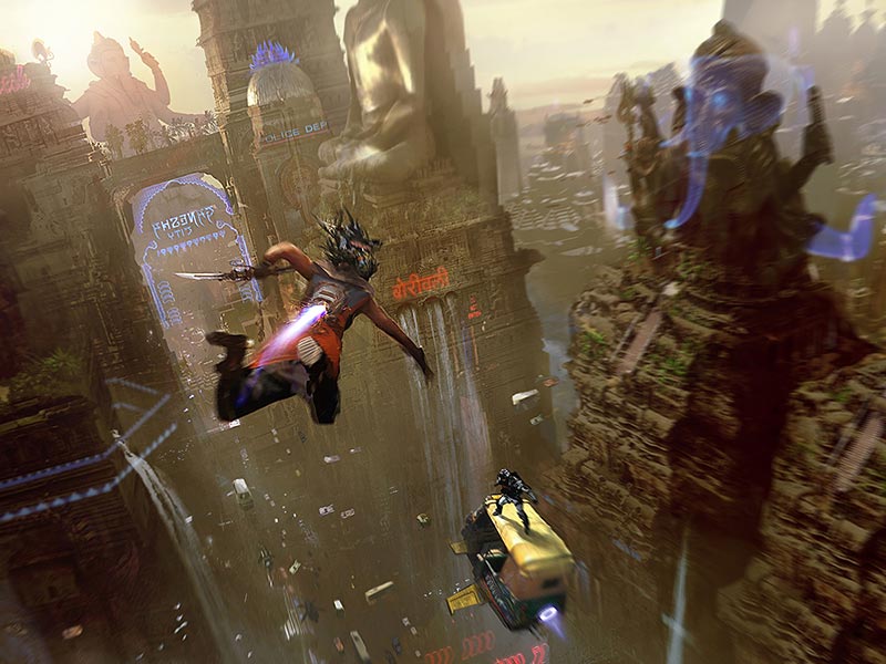 Beyond Good and Evil 2 Mädchen konfrontiert großes Monster in dem Spiel Sea of Solitude