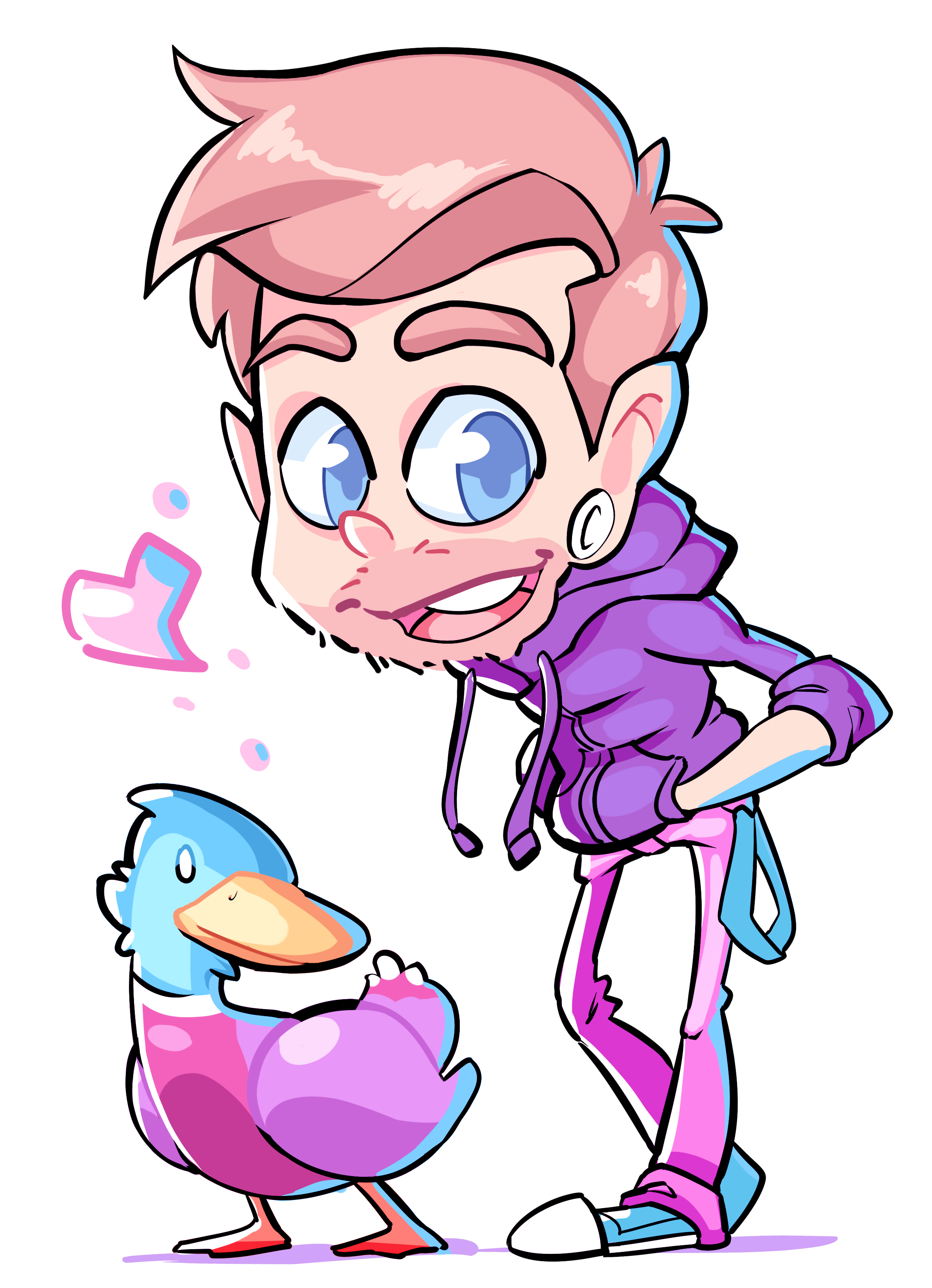maik 2D Character Concept einer Fee im pinken Kleid von Jessy-Lee Mais